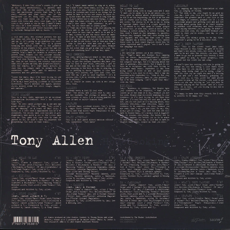 Tony Allen - Homecooking