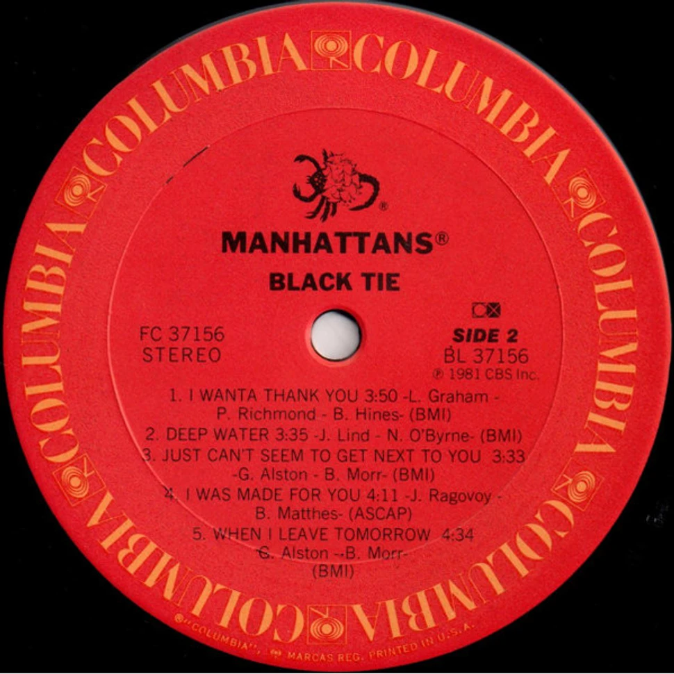 Manhattans - Black Tie