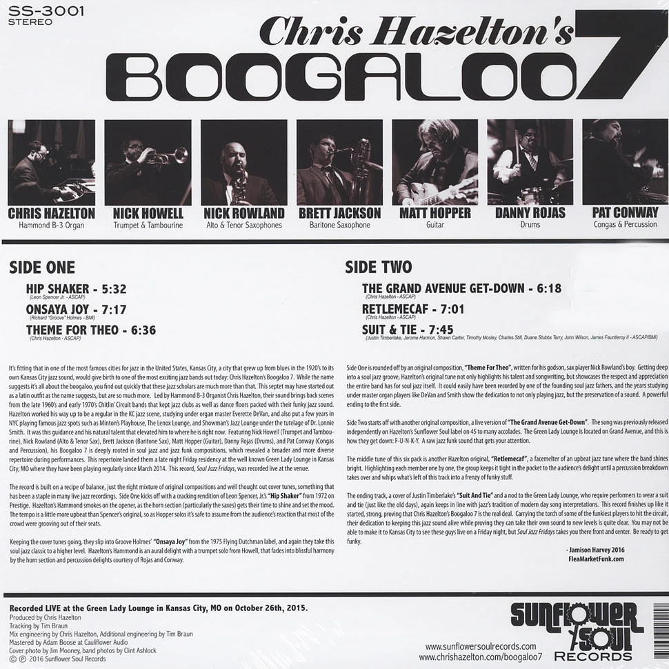 Chris Hazelton's Boogaloo 7 - Soul Jazz Fridays