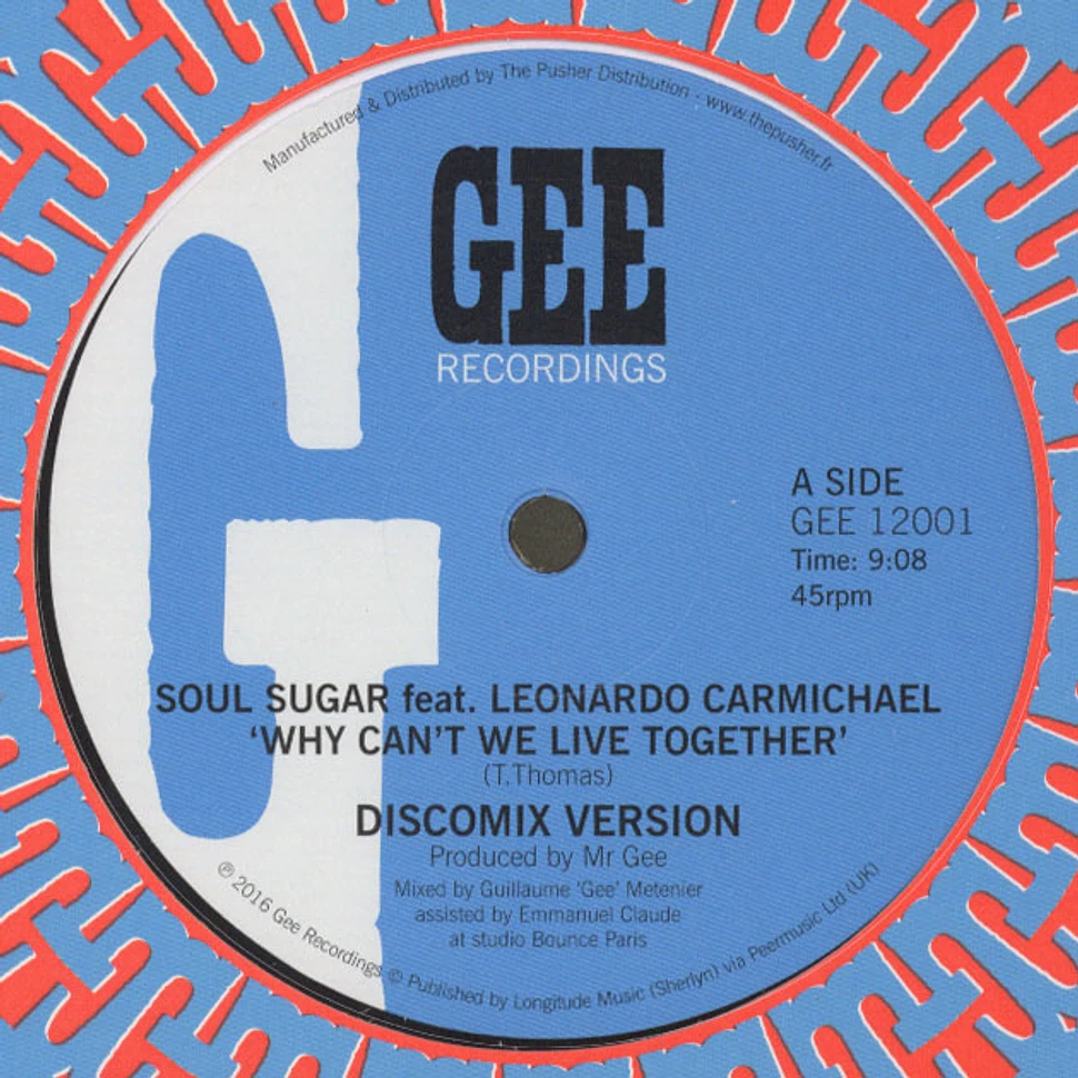 Soul Sugar - Why Can't We Live Together Feat. Leonardo Carmichael