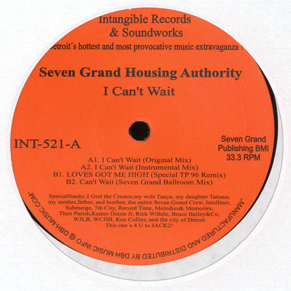 Seven Grand Housing Authority (Terrence Parker) - I Can't Wait