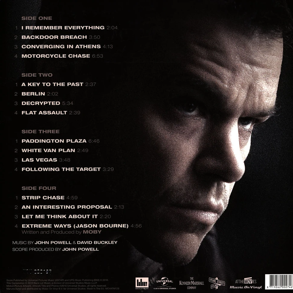 John Powell & David Buckley - OST Jason Bourne Black Vinyl Edition