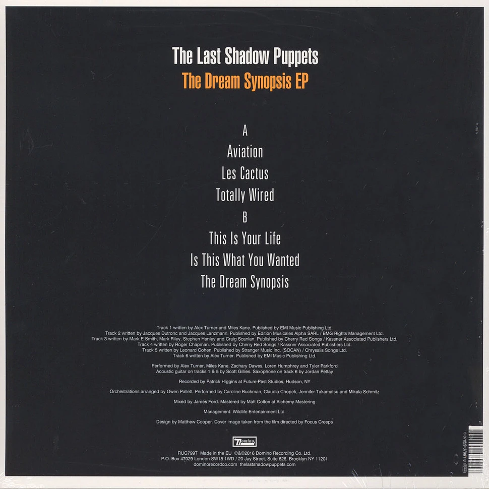The Last Shadow Puppets - The Dream Synopsis EP