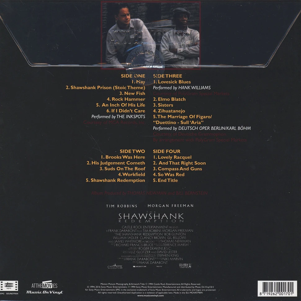 Thomas Newman - OST The Shawshank Redemption Black Vinyl Edition