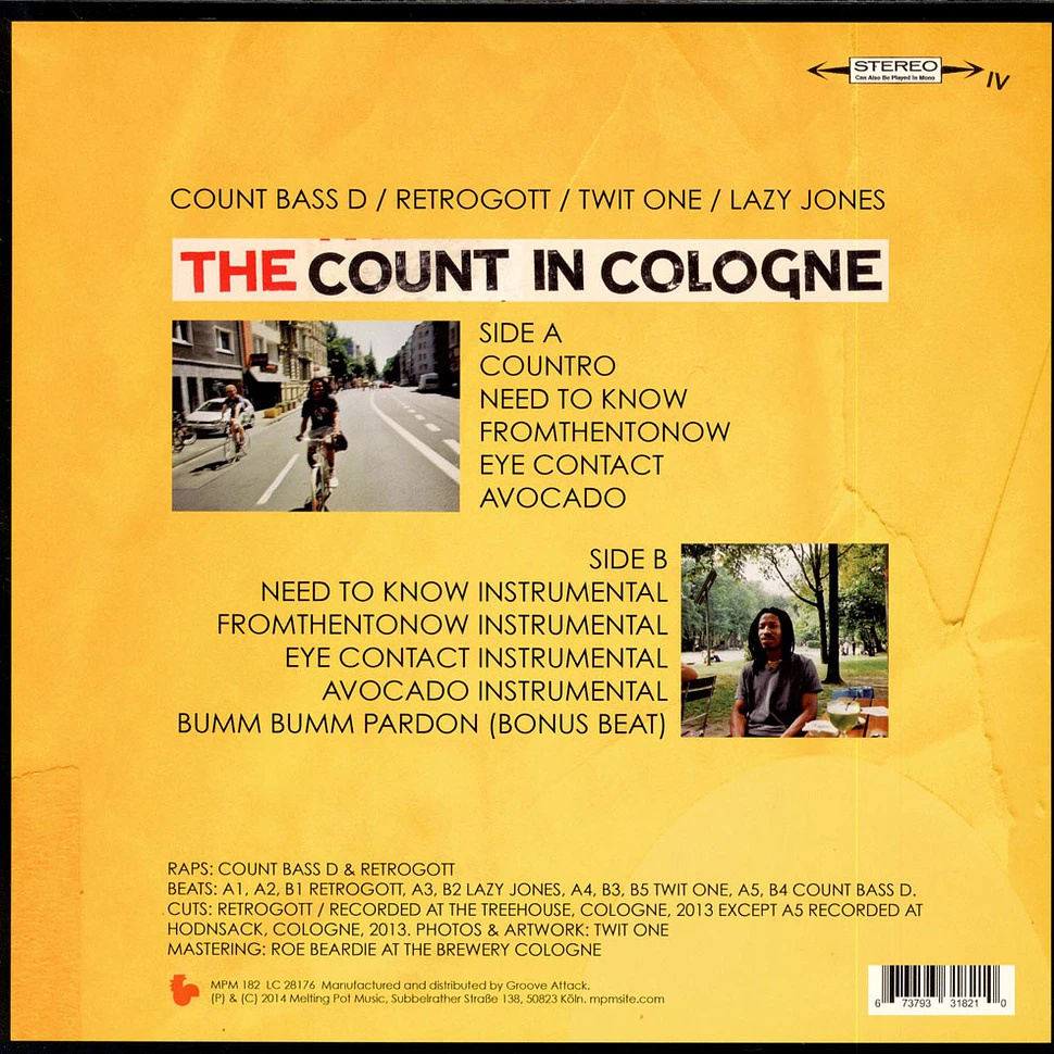 Count Bass D / Retrogott / Twit One / Lazy Jones - The Count In Cologne