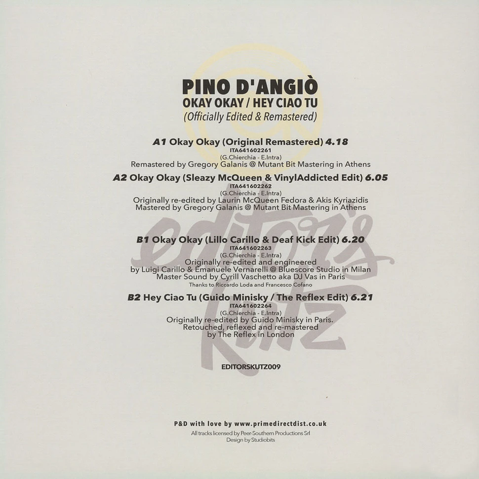 Pino D’Angio - Okay Okay / Hey Ciao Tu Edited & Remastered