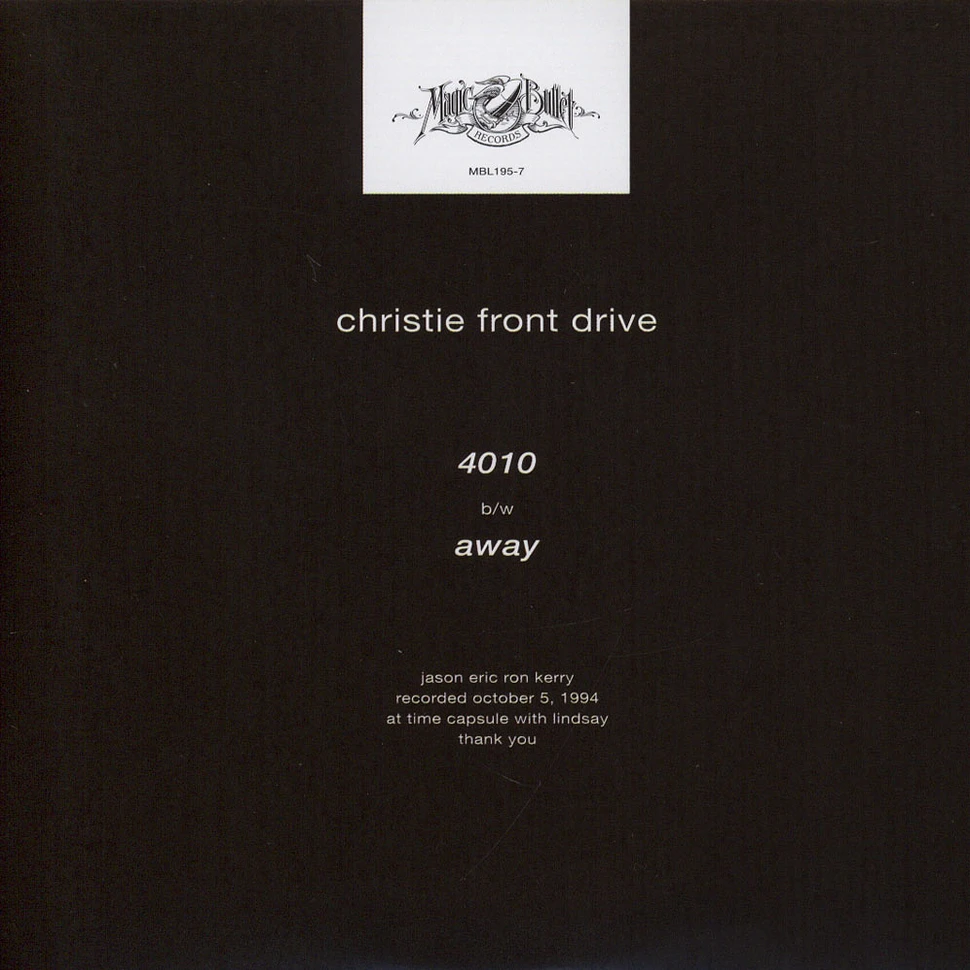 Christie Front Drive - 4010
