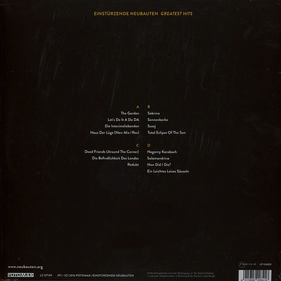 Einstürzende Neubauten - Greatest Hits Special Edition