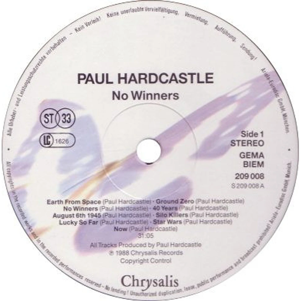 Paul Hardcastle - No Winners