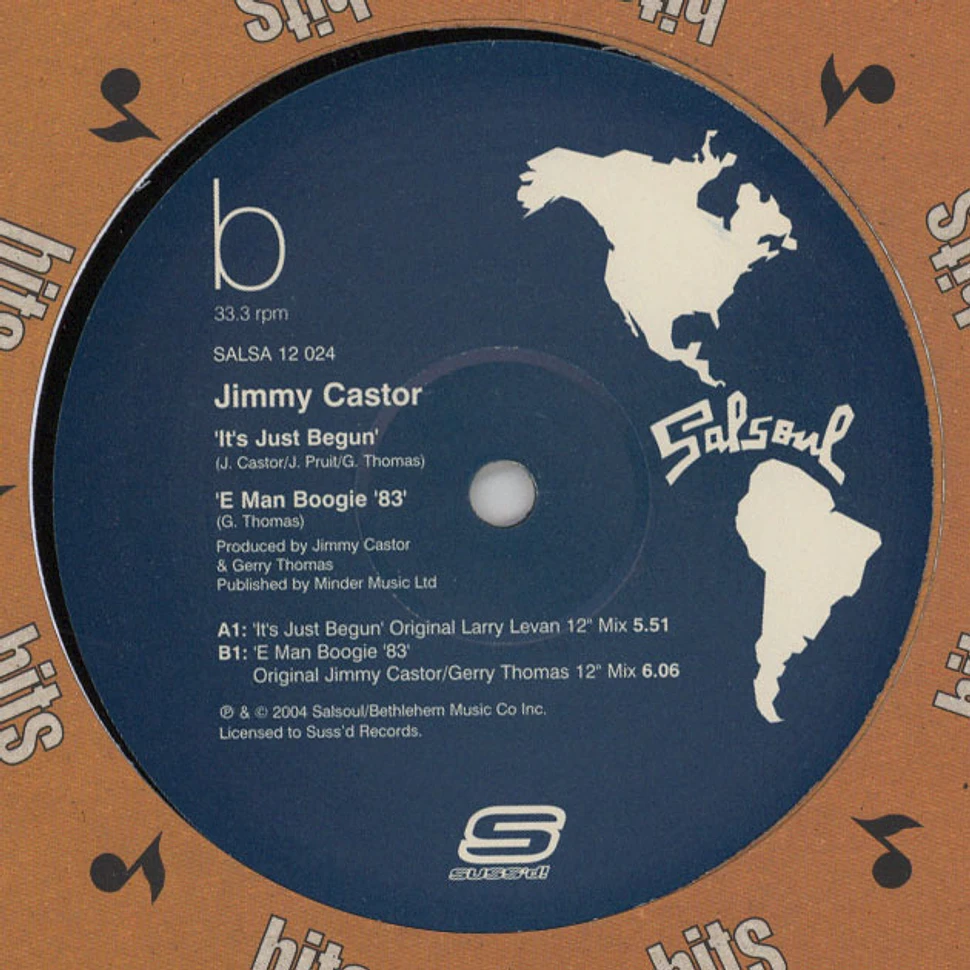 Jimmy Castor - It's Just Begun / E Man Boogie '83
