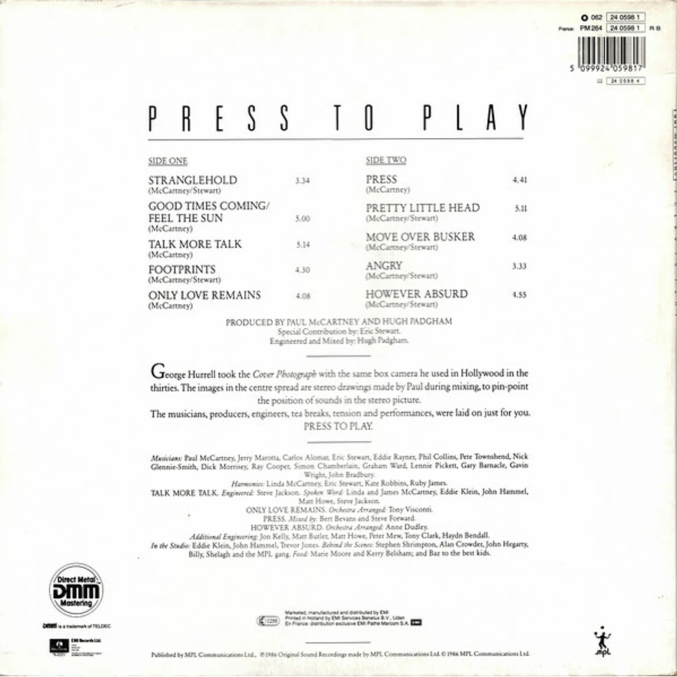 Paul McCartney - Press To Play