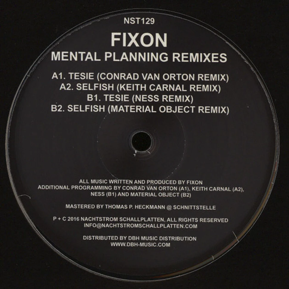 Fixon - Mental Planning Remixes