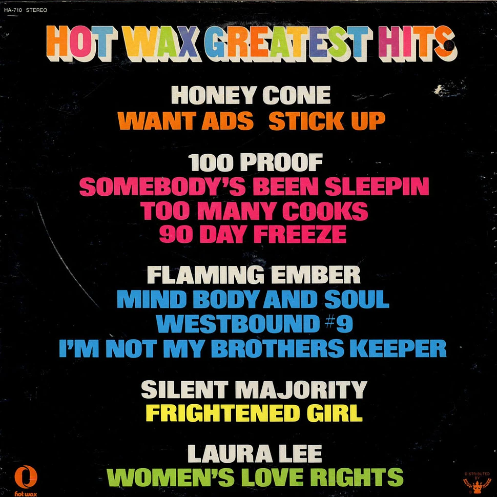 V.A. - Hot Wax Greatest Hits