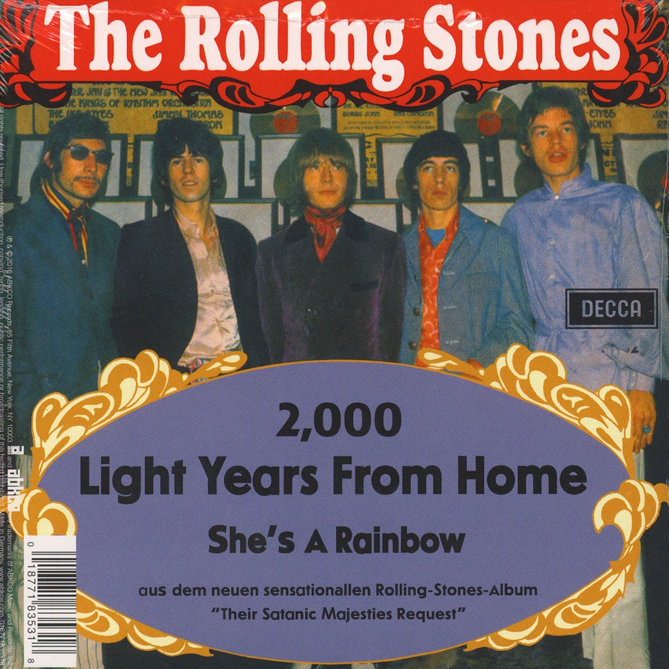 The Rolling Stones - 2000 Light Years From Home / She's A Rainbow