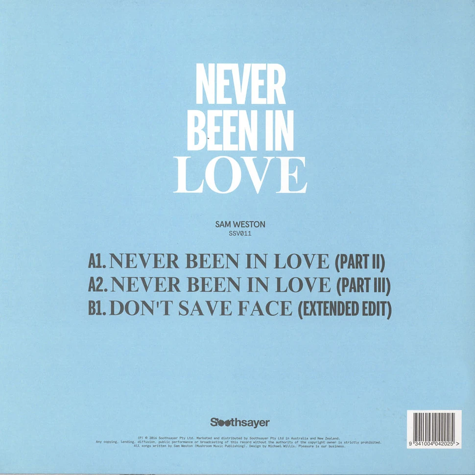 Sam Weston - Never Been In Love EP