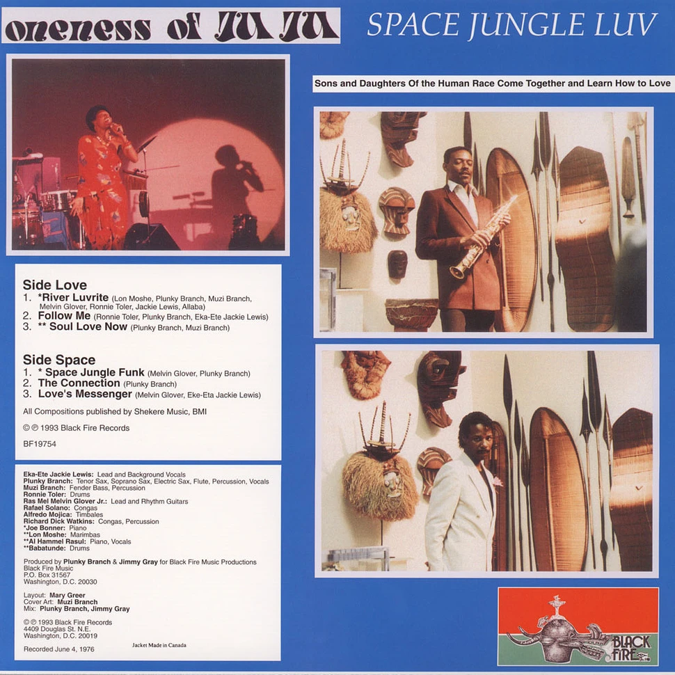 Oneness Of Juju - Space Jungle Luv