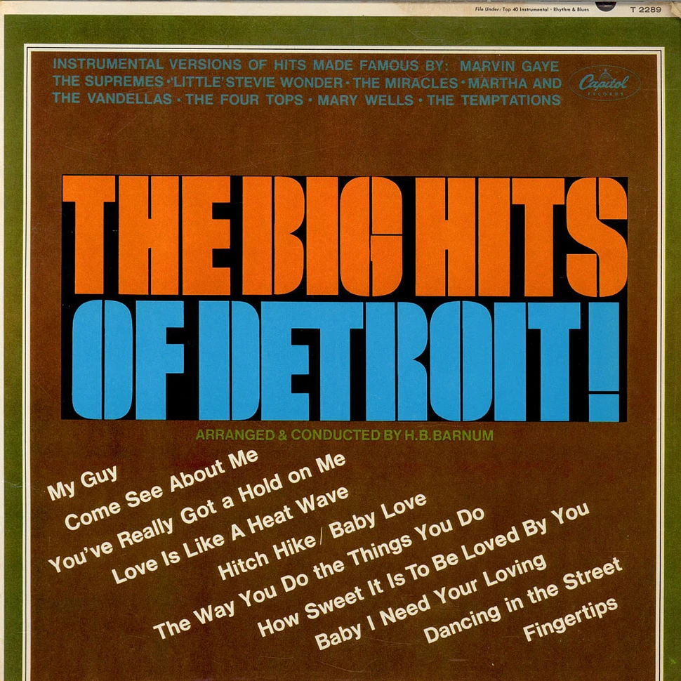 H.B. Barnum - The Big Hits Of Detroit