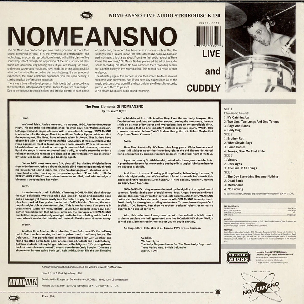 Nomeansno - Live And Cuddly