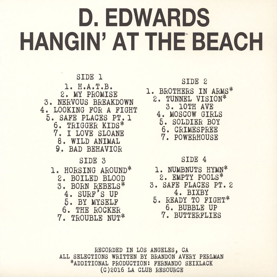 Delroy Edwards - Hangin At The Beach