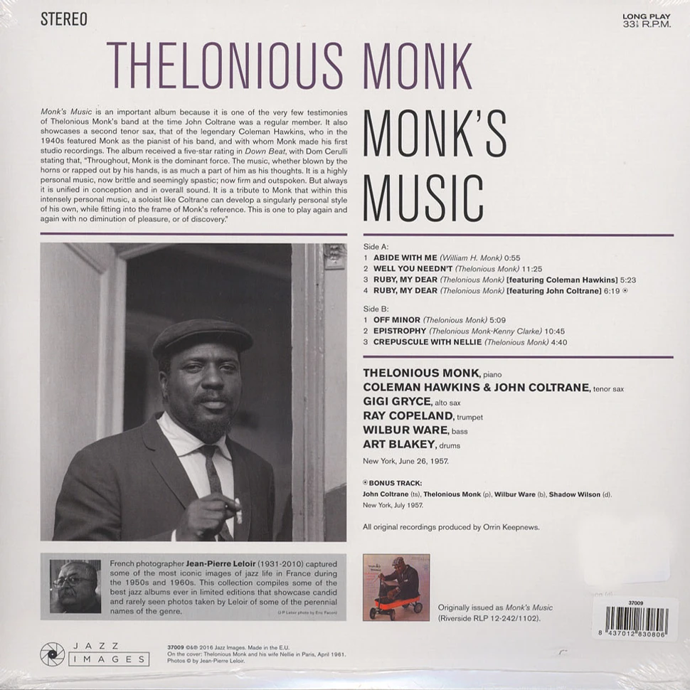 Theloniuos Monk Quartet - Monk's Music - Jean-Pierre Leloir Collection