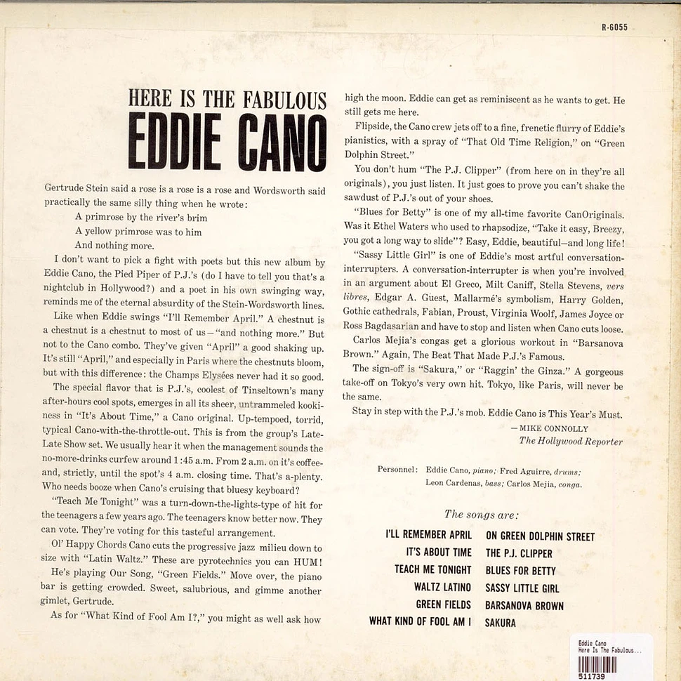 Eddie Cano - Here Is The Fabulous Eddie Cano