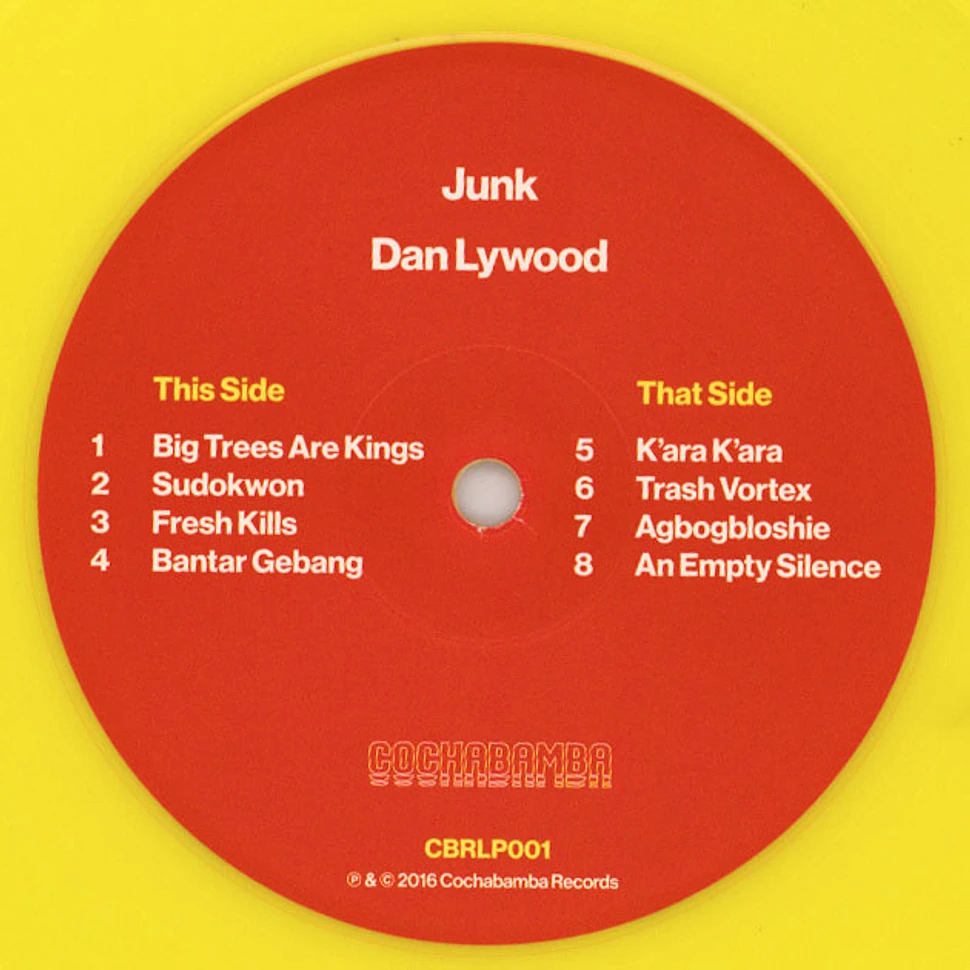 Dan Lywood - Junk Yellow Vinyl Edition