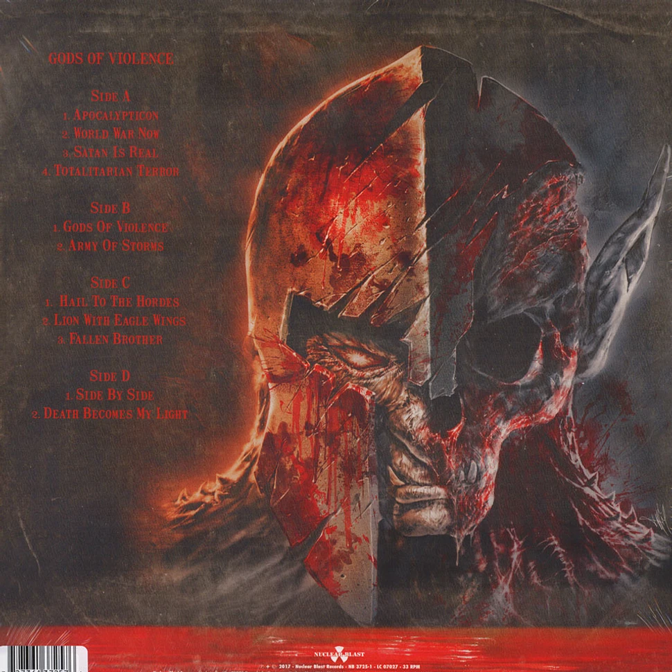 Kreator - Gods Of Violence Clear Vinyl Edition