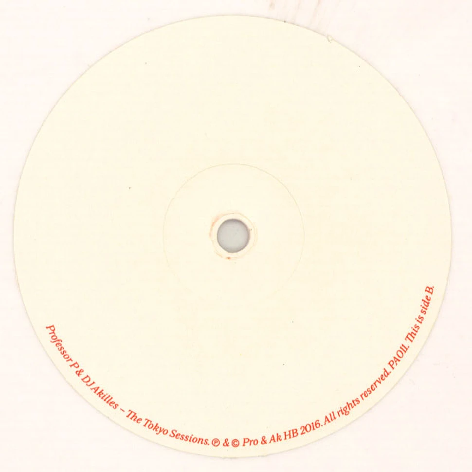 Professor P & DJ Akilles - The Tokyo Sessions White Marble Vinyl Edition