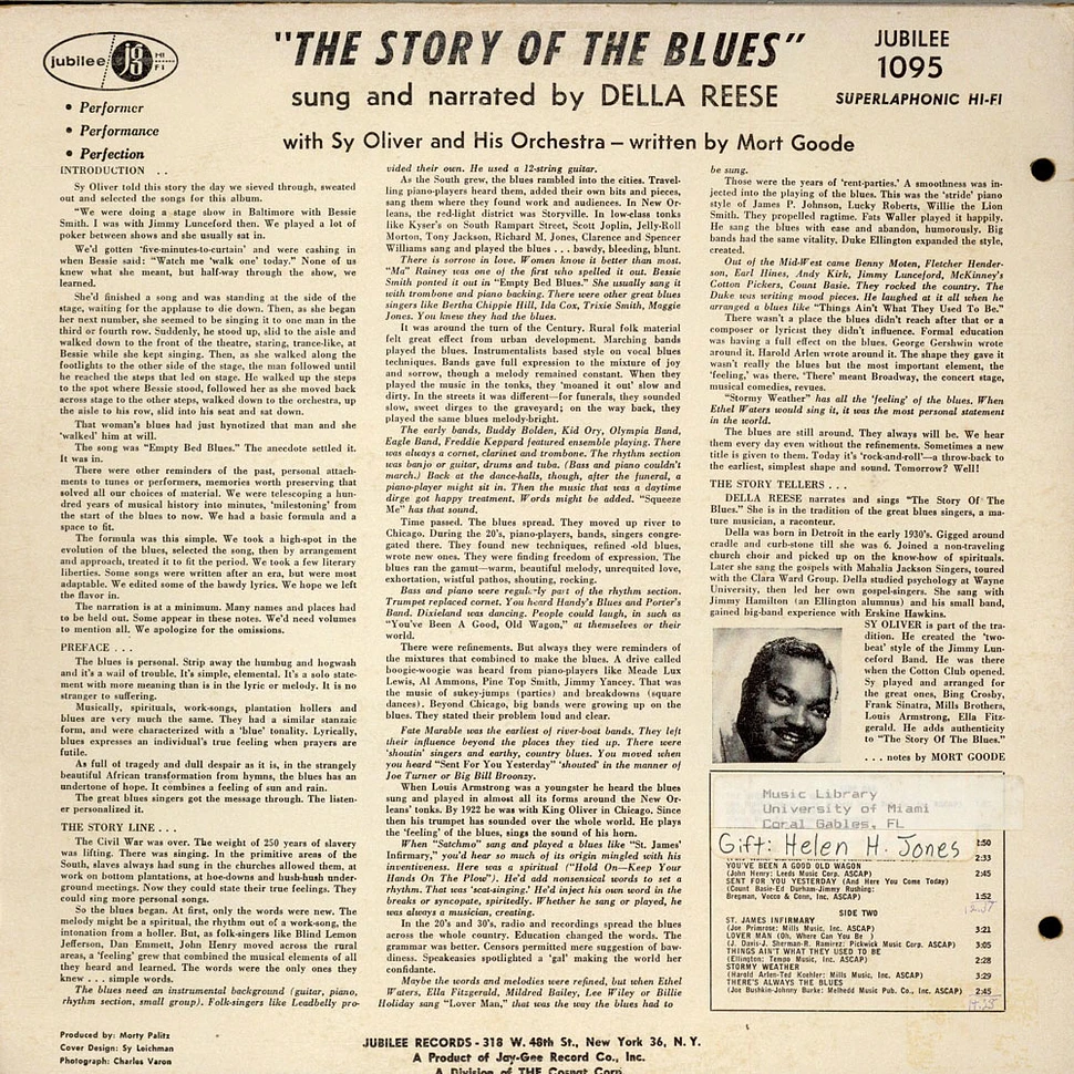 Della Reese - The Story Of The Blues