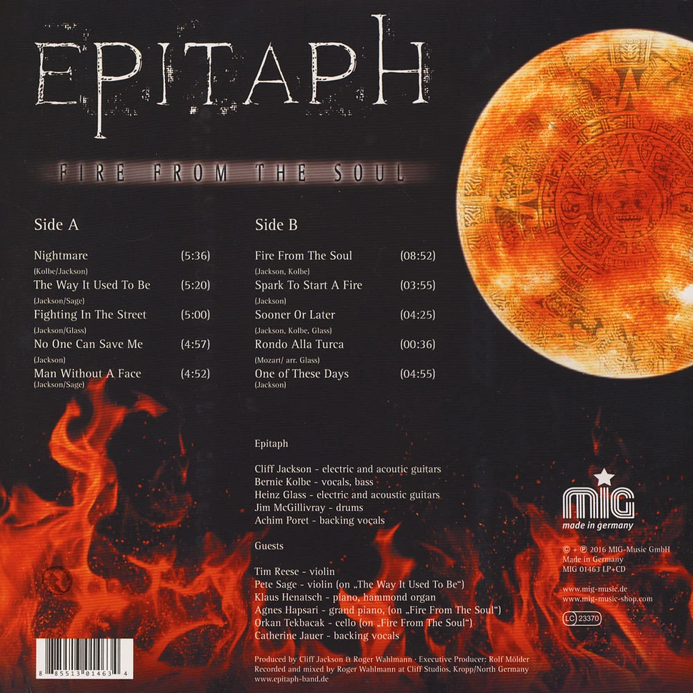 Epitaph - Fire From The Soul