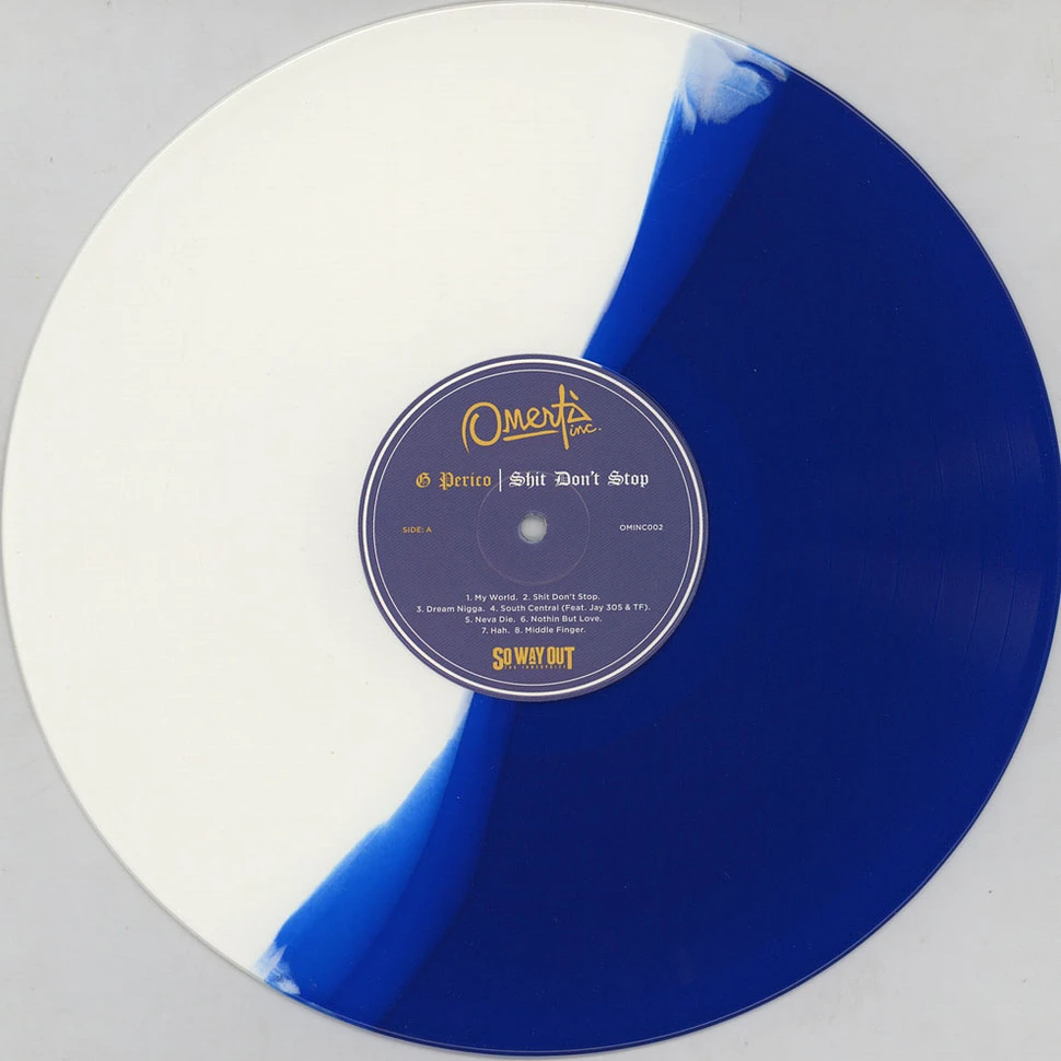G Perico - Shit Don't Stop Blue & White Vinyl Edition