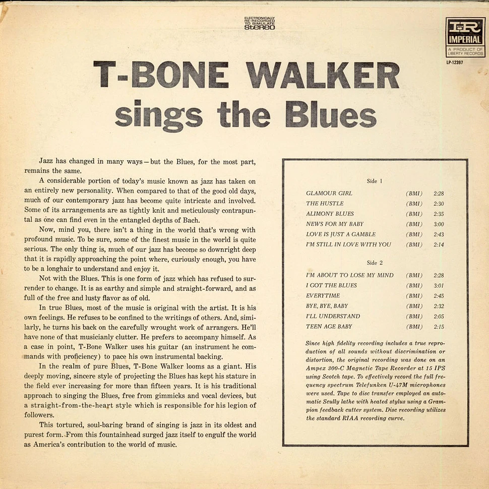 T-Bone Walker - Singing The Blues