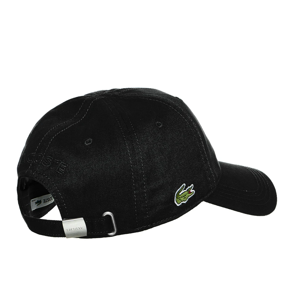 Lacoste - Gabardine Side Crocodile Strapback Cap