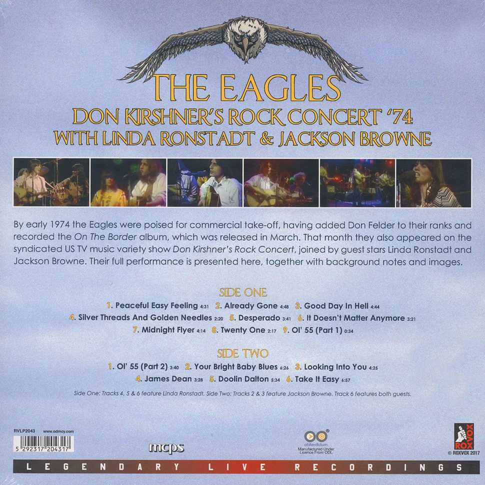 Eagles with Linda Ronstadt & Jackson Browne - Don Kirshner's Rock Concert '74