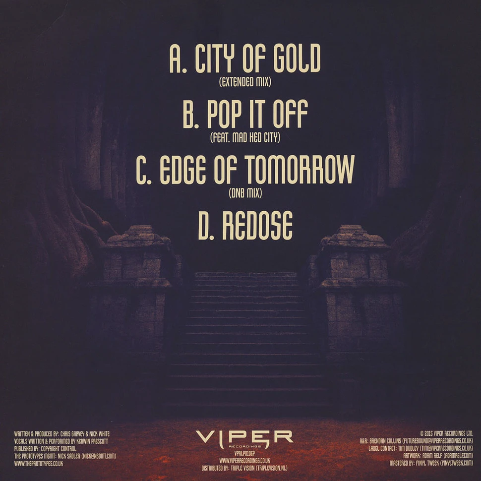 The Prototypes - City Of Gold EP Black Vinyl Edition