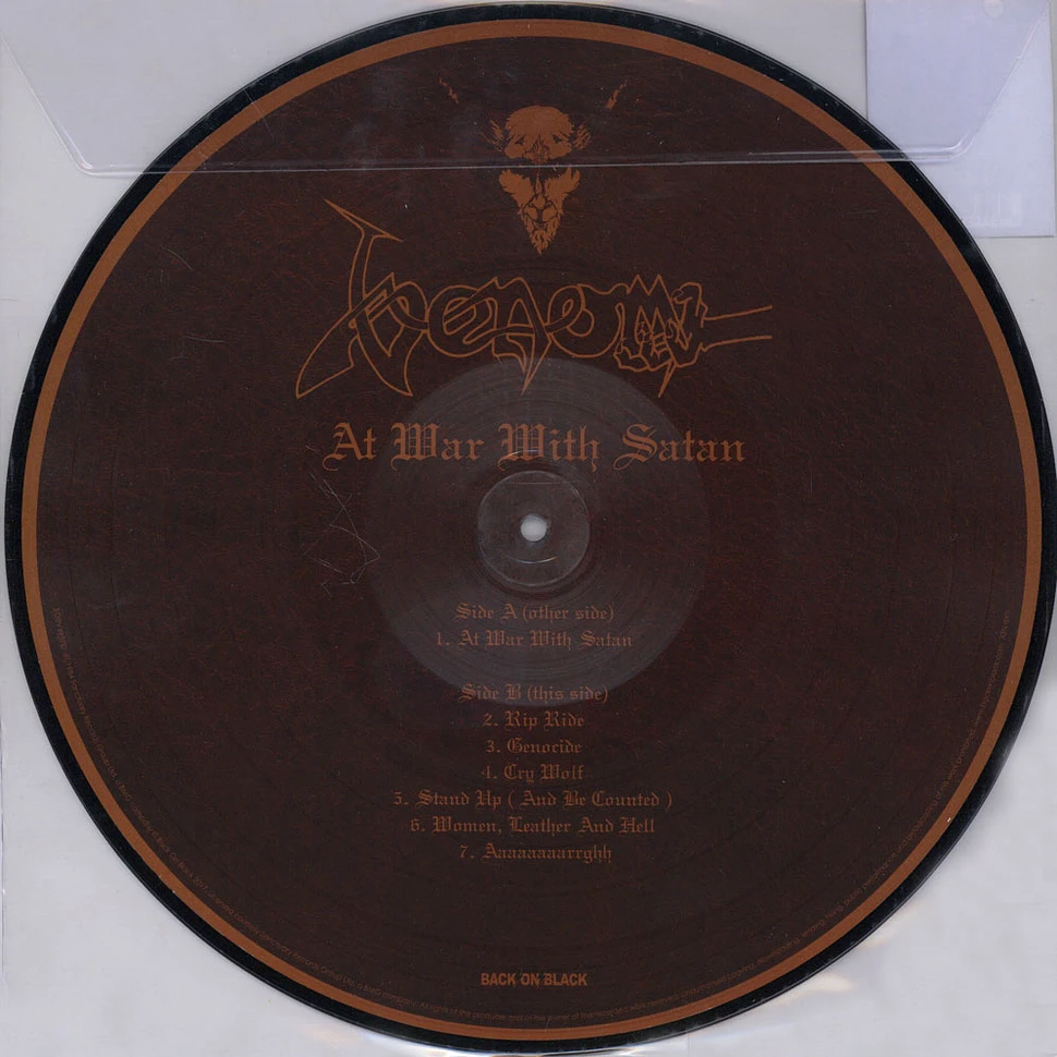 Venom - At War With Satan Picture Disc Edition