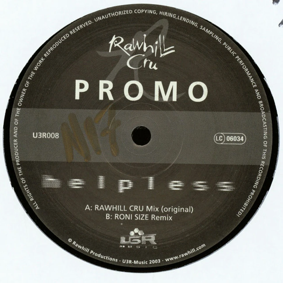 Rawhill Cru - Helpless Roni Size Remix