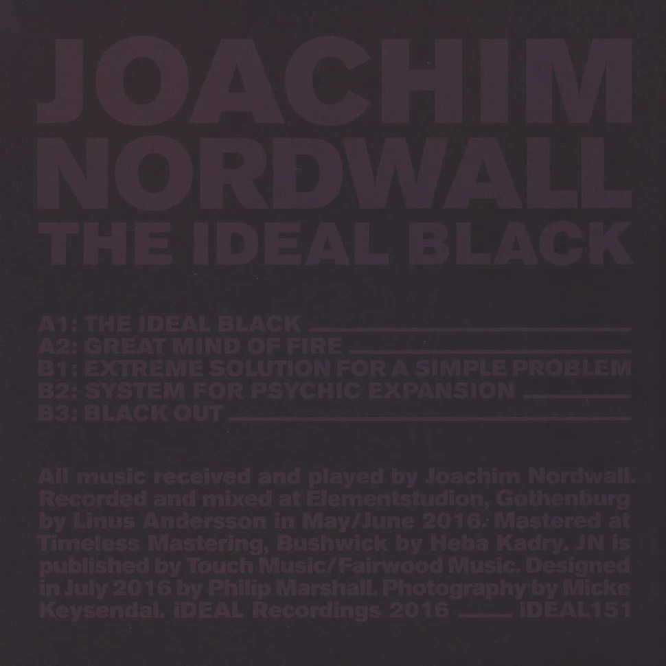 Joachim Nordwall - The Ideal Black
