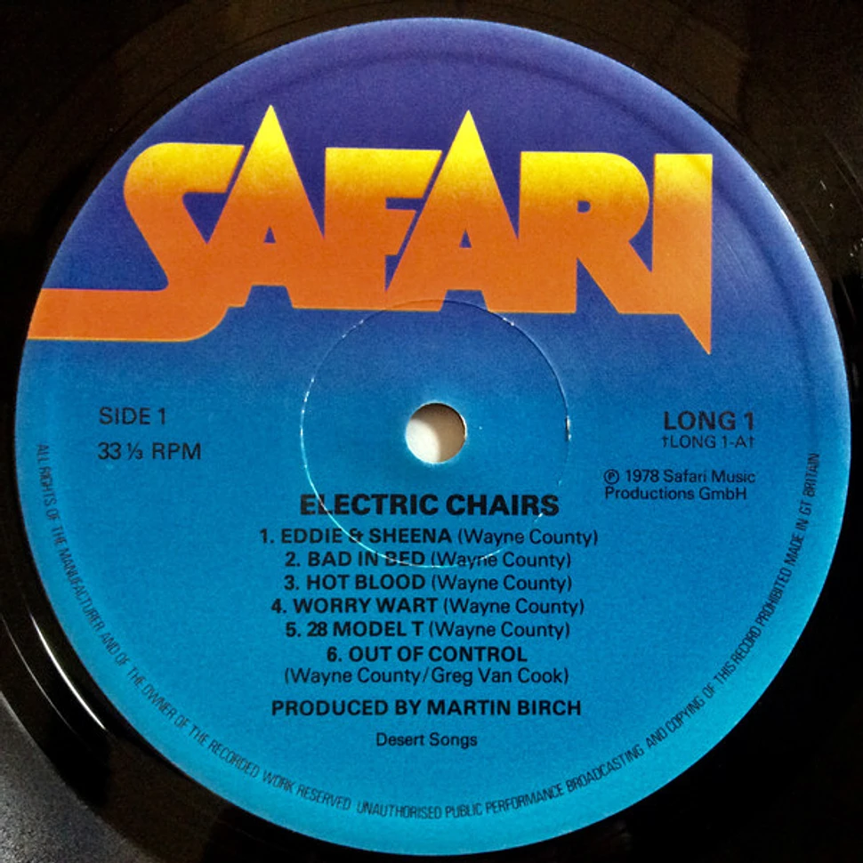The Electric Chairs - The Electric Chairs