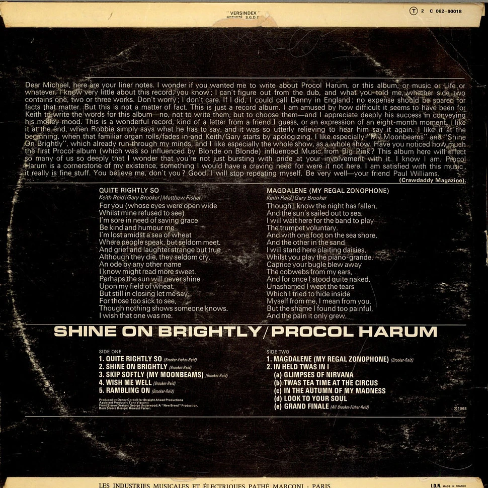 Procol Harum - Shine On Brightly