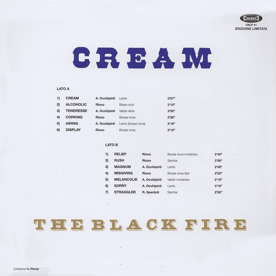 The Black Fire - Cream Limited Colored Edition