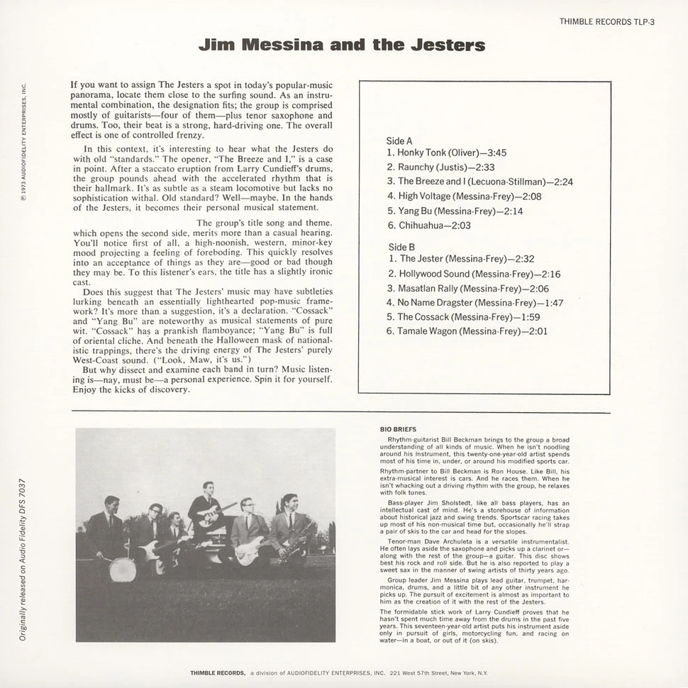 Jim Messina & The Jesters - Jim Messina & The Jesters