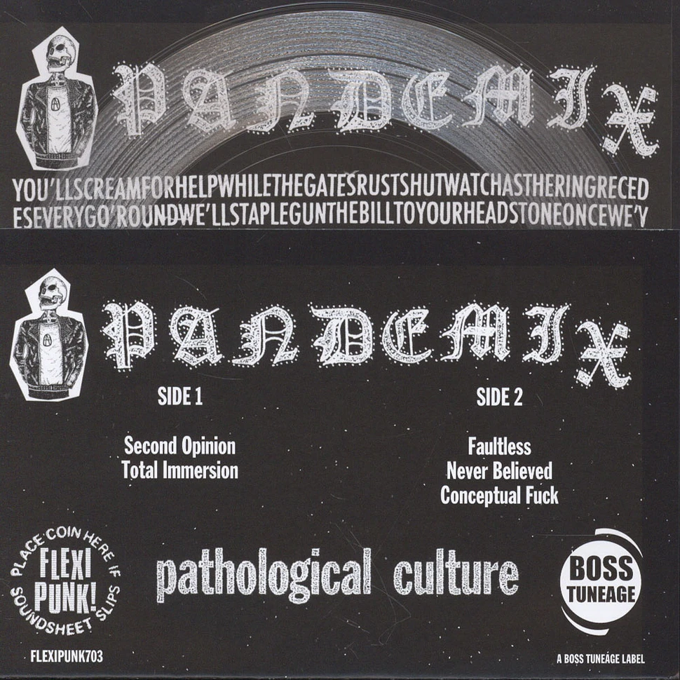 Pandemix - Pathological Culture 7” Flexidisc EP