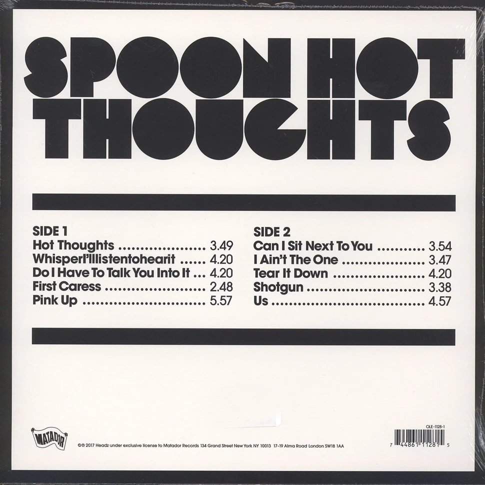 Spoon - Hot Thoughts Black Vinyl Edition