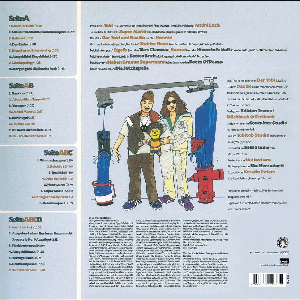 Der Tobi & Das Bo - Genie Und Wahnsinn Liegen Dicht Beieinander Black Vinyl Edition