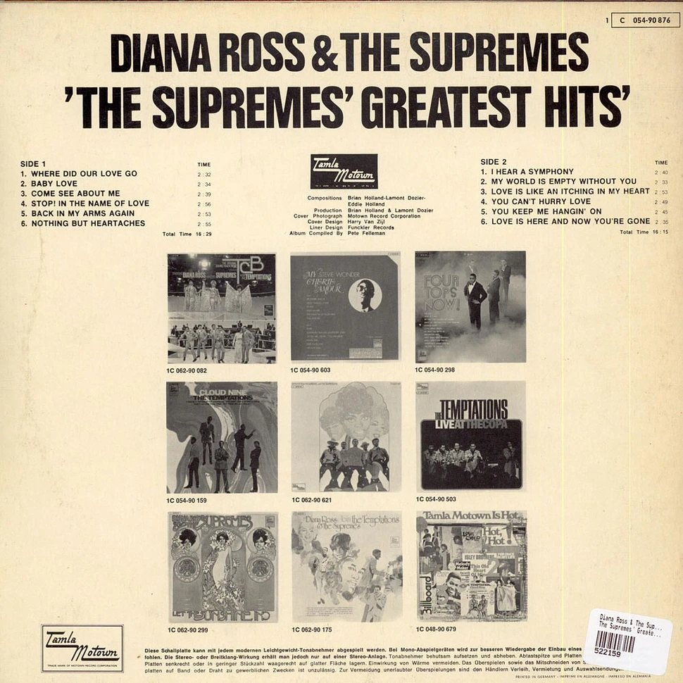 Diana Ross & The Supremes - The Supremes' Greatest Hits