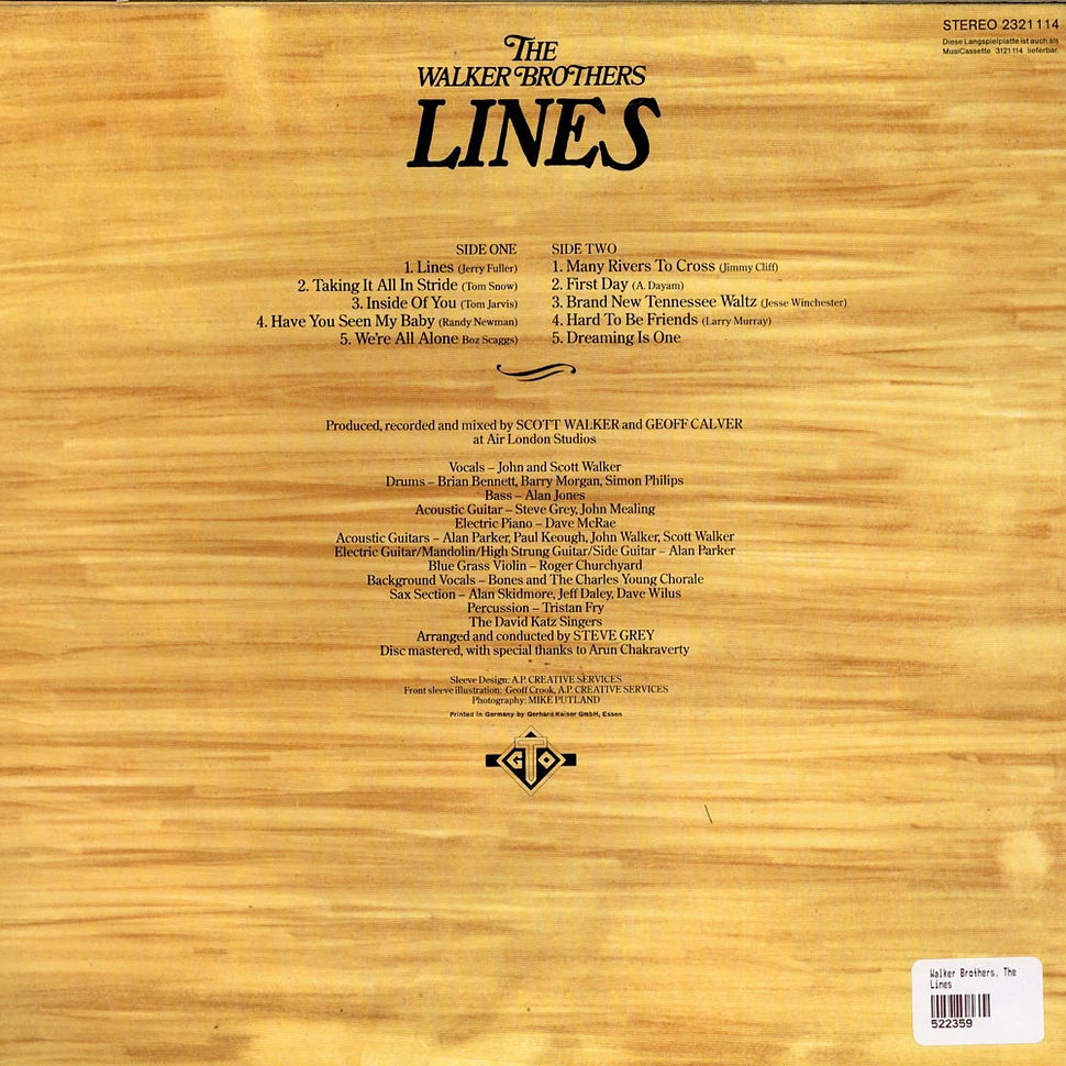The Walker Brothers - Lines