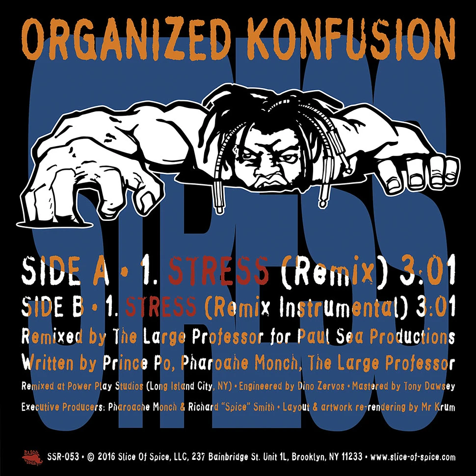 Organized Konfusion - Stress Large Pro Remix Splatter Vinyl Edition