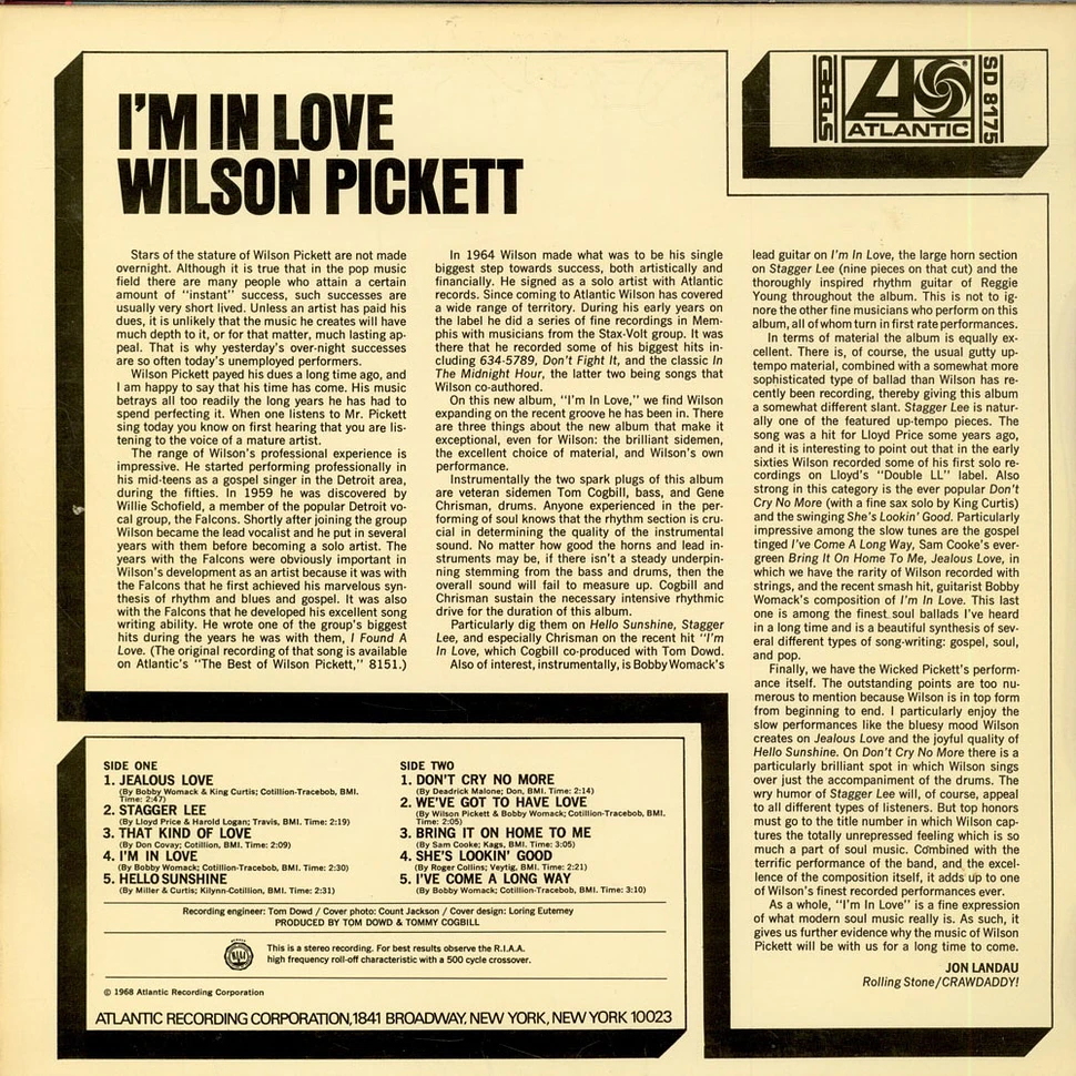 Wilson Pickett - I'm In Love