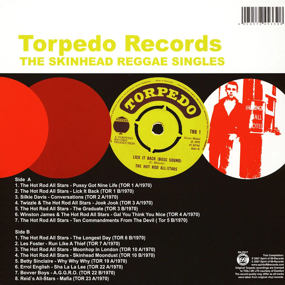 V.A. - Torpedo Records - The Skinhead Reggae Singles